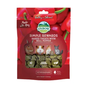 Oxbow Simple Rewards Baked Treats with Bell Pepper 3 oz