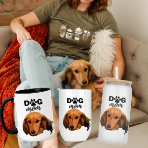 {Personalized with your dog} T-Shirt   Choice of 15oz Coffee Mug   Wine Tumbler or 12oz Frosted Glass Tumbler