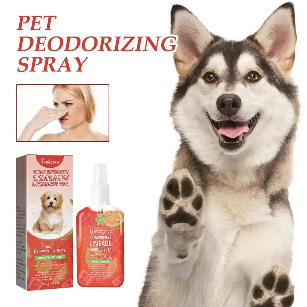 Pet Odor Spray Odor Eliminator Spray Long-lasting Pet Spray Natural Dog Cat Odor Neutralizer with Gentle Ingredients for Odor