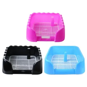 Pet Portable Toilet Tray Puppy Training Pad Holder With Fence Pee Post For Middle  Small Sized Easy  Clean Pet Potty Product