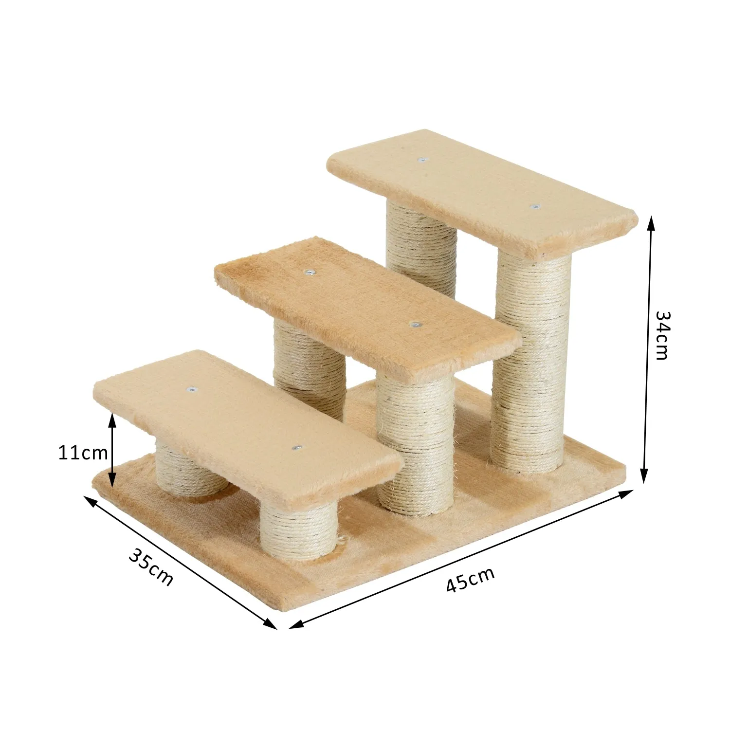 Pet Stairs 3-step Pet Ladder Cat dog Stairs Climb Ladder Cat Tree