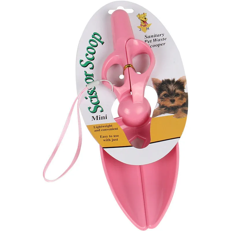 Pet supplies dog portable poop picker scissor type pet dog shovel