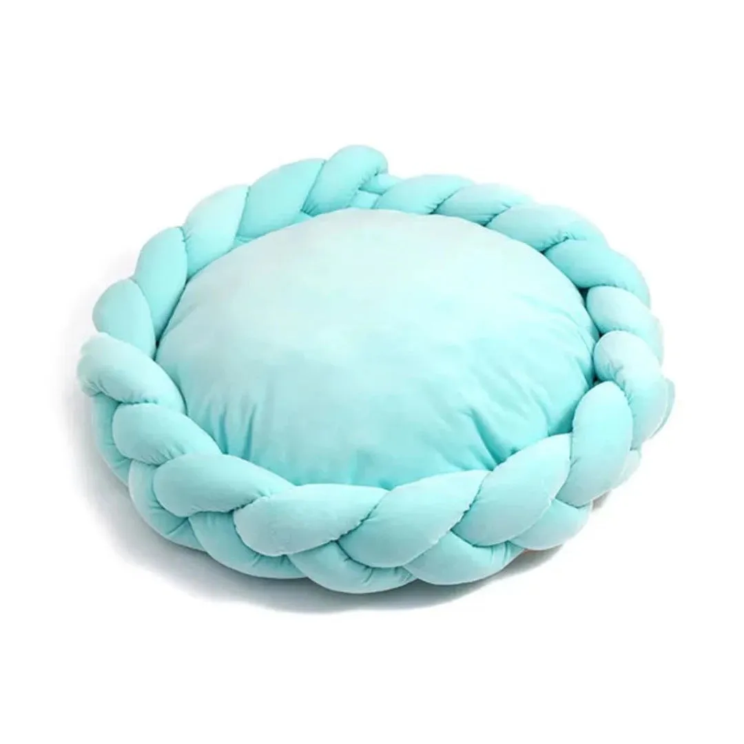 PetAffairs Warm Candy-Colored Donut Pet Bed