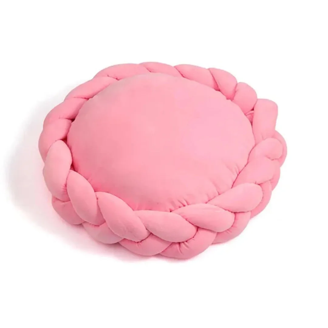 PetAffairs Warm Candy-Colored Donut Pet Bed