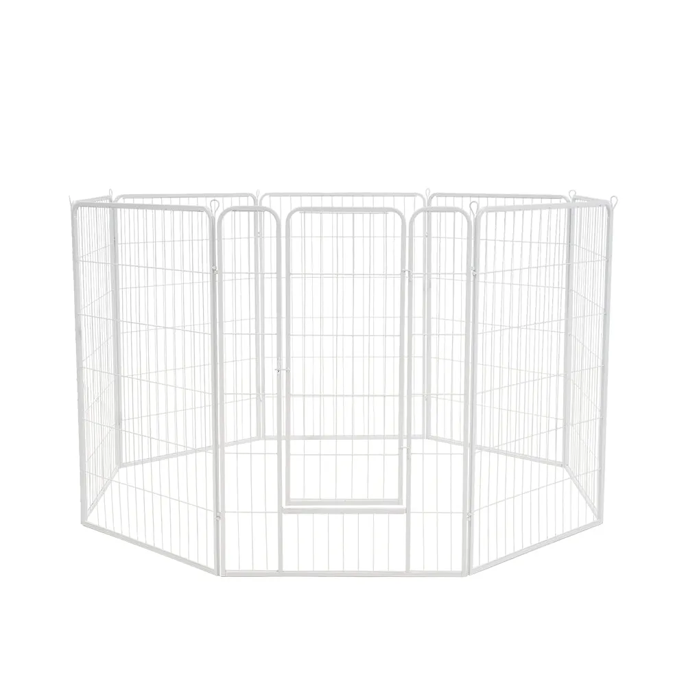 Petzly Dog 8 Panel Playpen Puppy Exercise Cage Pet Cage Enclosure