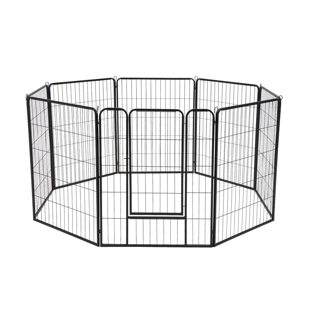 Petzly Dog 8 Panel Playpen Puppy Exercise Cage Pet Cage Enclosure