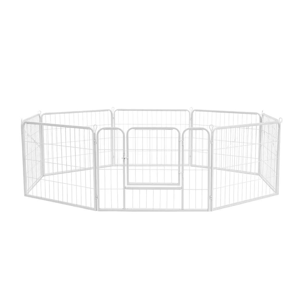 Petzly Dog 8 Panel Playpen Puppy Exercise Cage Pet Cage Enclosure