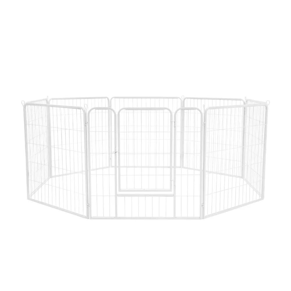 Petzly Dog 8 Panel Playpen Puppy Exercise Cage Pet Cage Enclosure