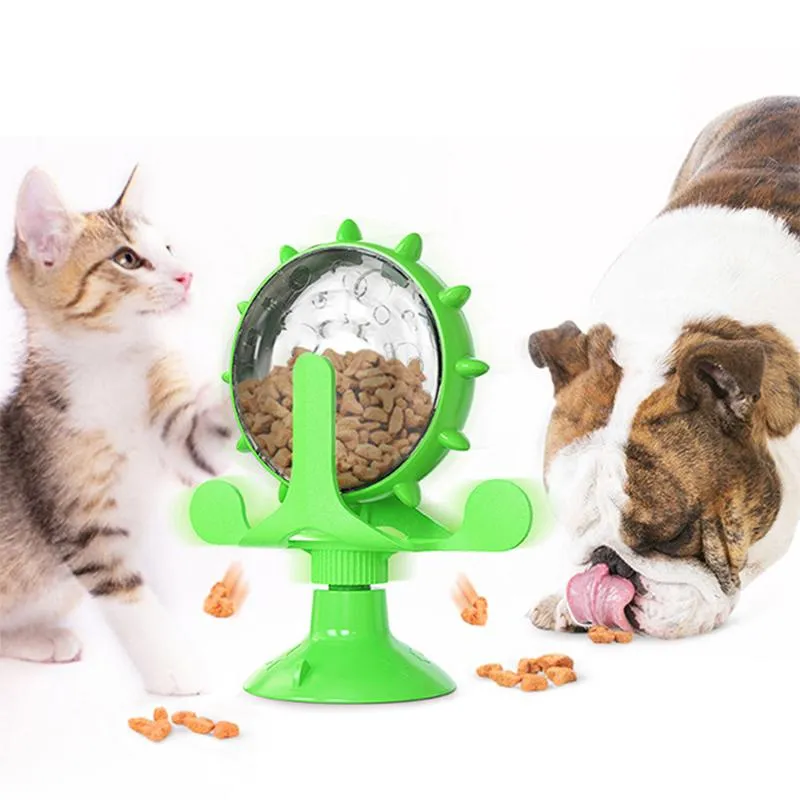 Pinwheel Teaser Cat Ball Automatic Feeder