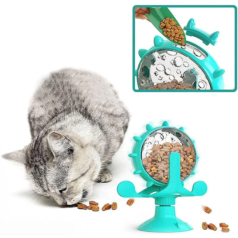 Pinwheel Teaser Cat Ball Automatic Feeder