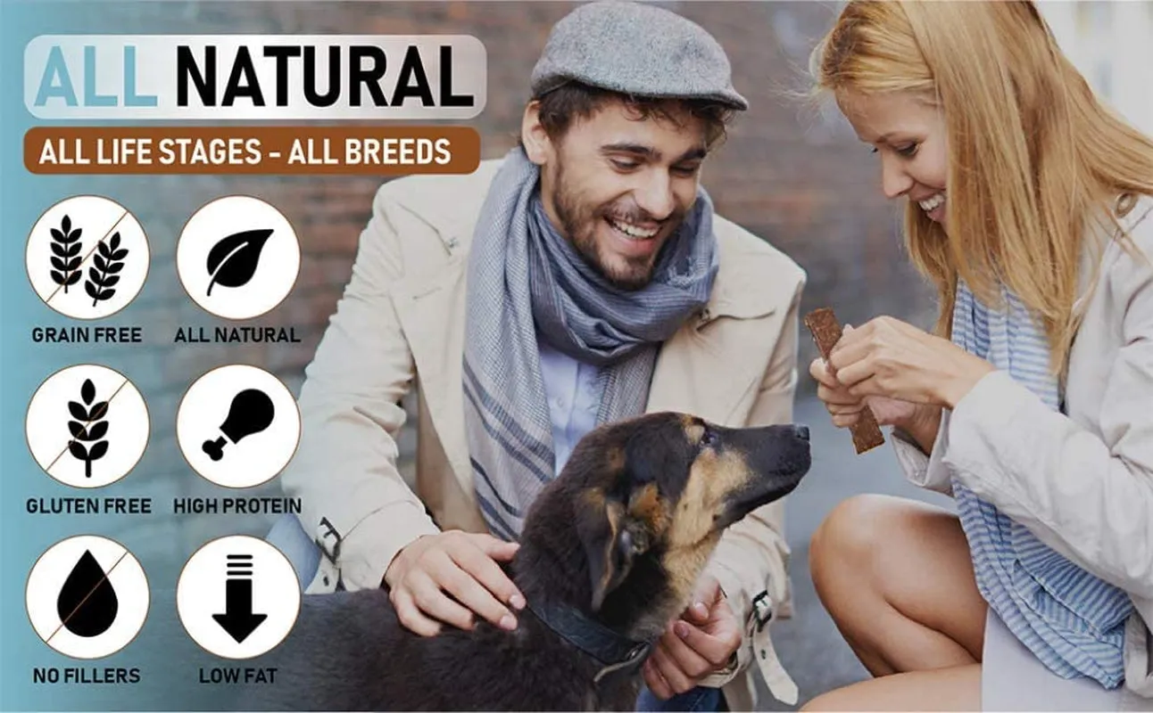 Premium Dog Treats | 100% Human Grade | USA Made | Grain Free | Beef and Banana, 5 Oz.