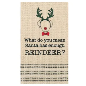 Rudolph Dish Towel