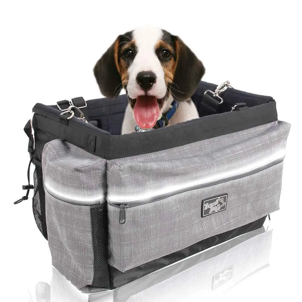 Small Dog Bicycle Mount Bag - Pet Travel Carrier Basket - Bike Riding Seat