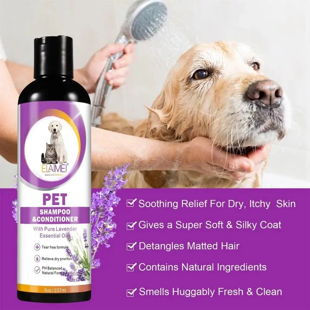 Softening Pet Shampoo Mite Dirt Removal