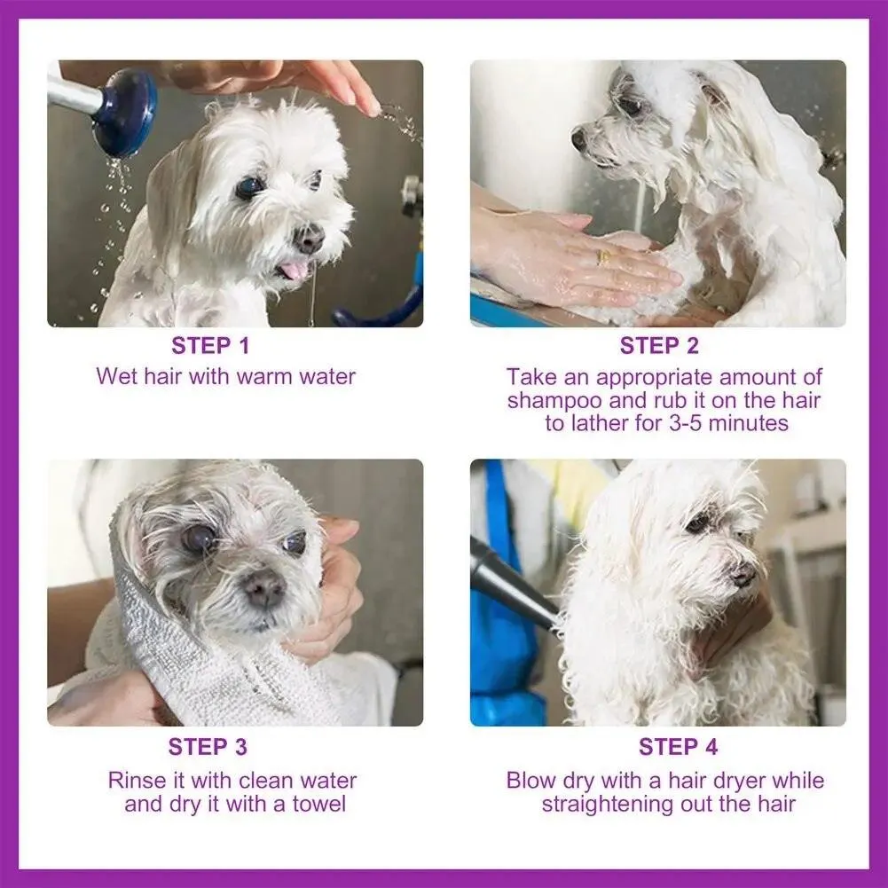 Softening Pet Shampoo Mite Dirt Removal