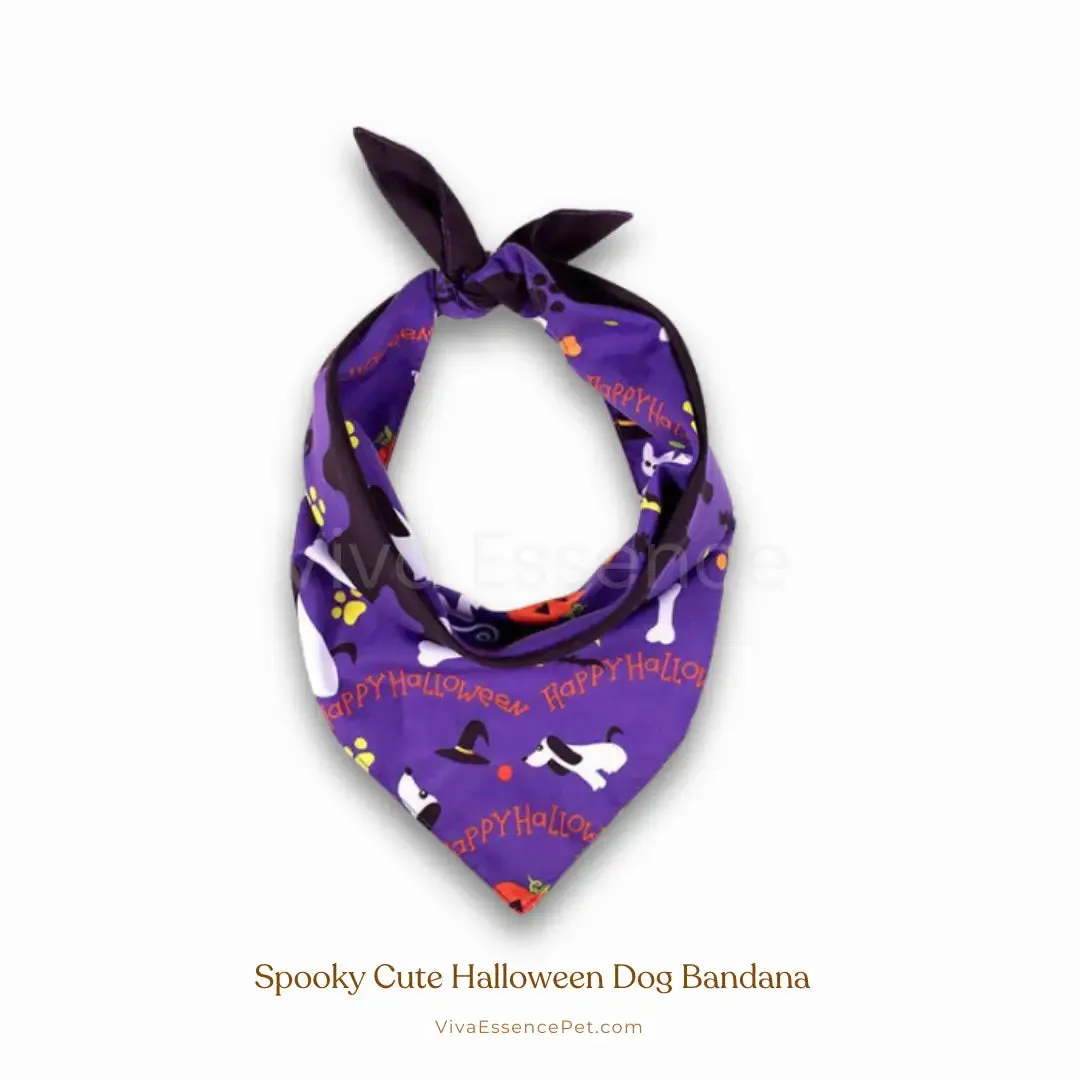 Spooky Cute Halloween Dog Bandana - Soft & Washable