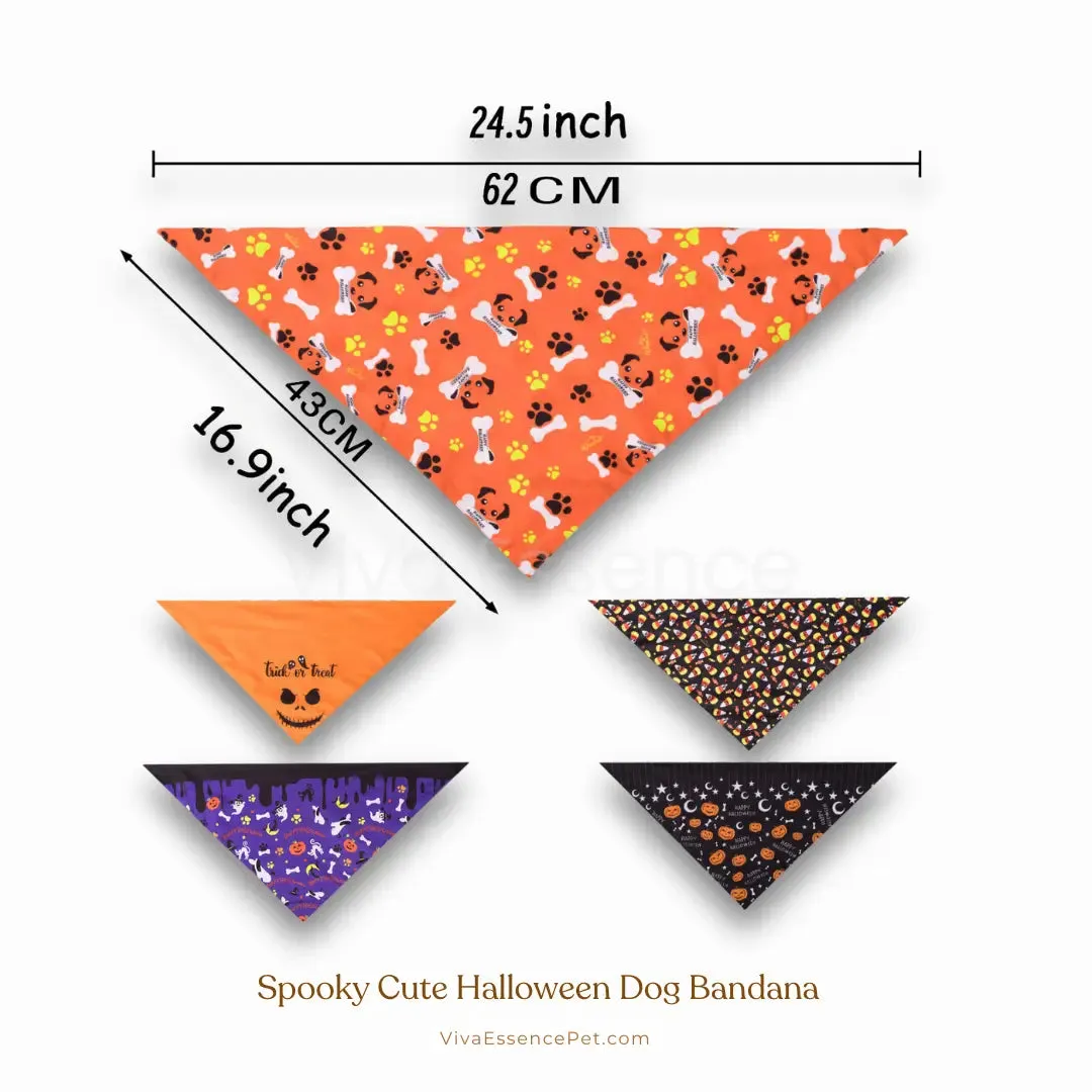 Spooky Cute Halloween Dog Bandana - Soft & Washable