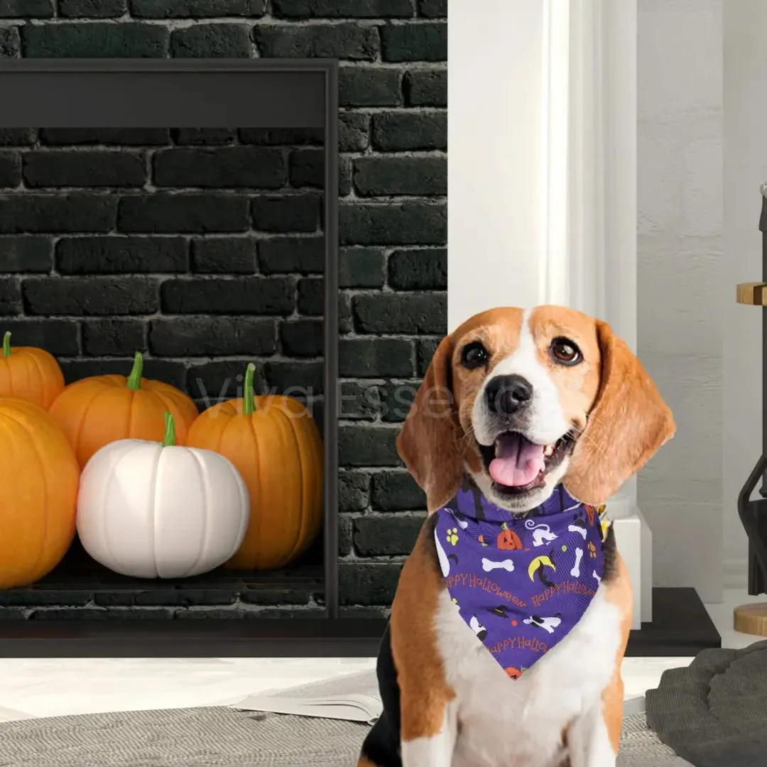 Spooky Cute Halloween Dog Bandana - Soft & Washable