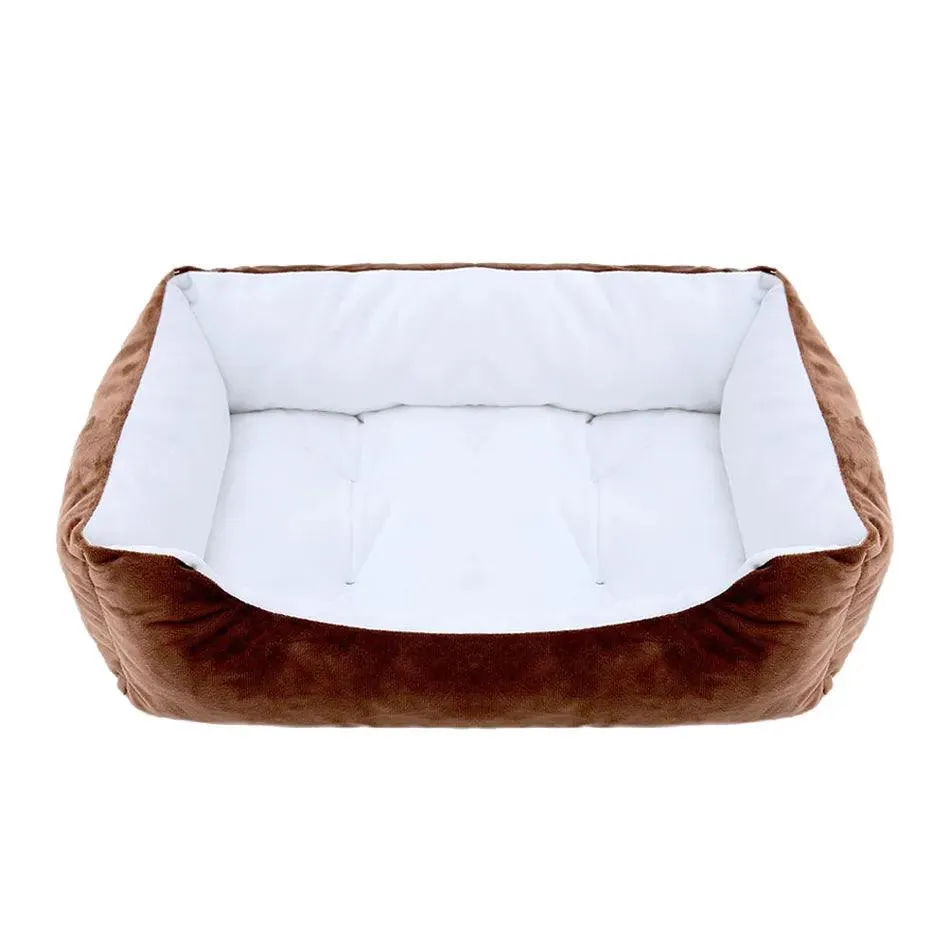 Square Plush Kennel Bed