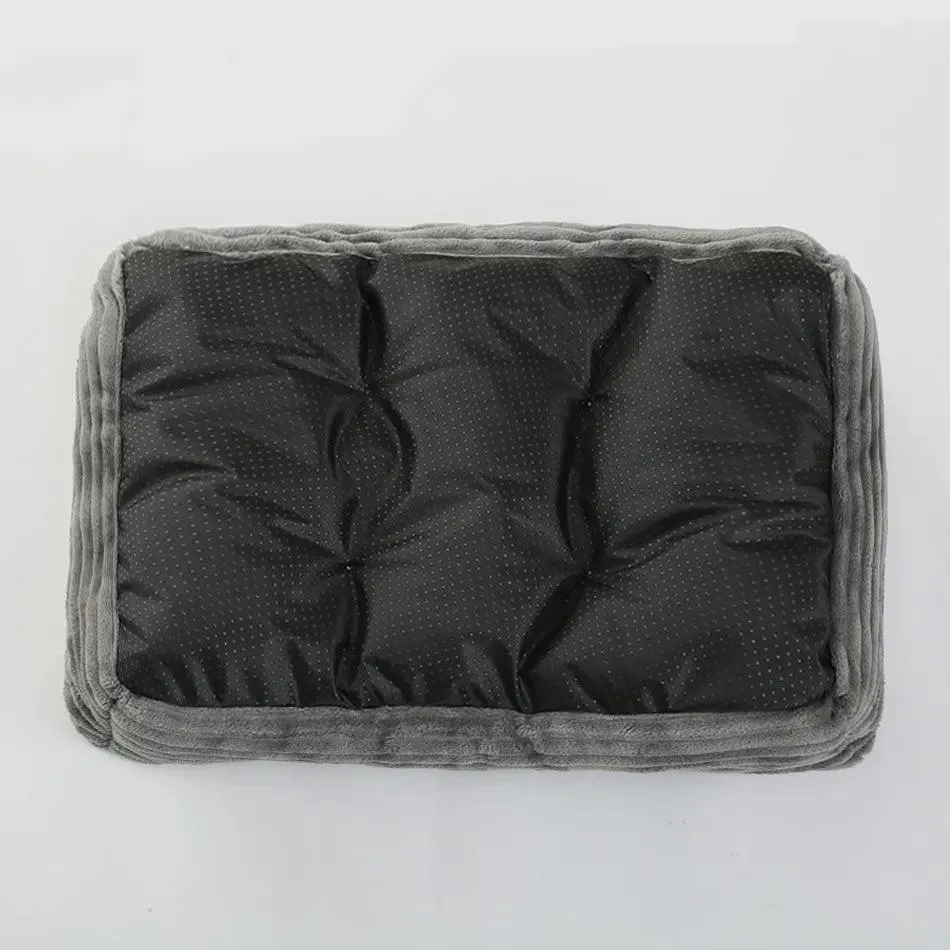 Square Plush Kennel Bed