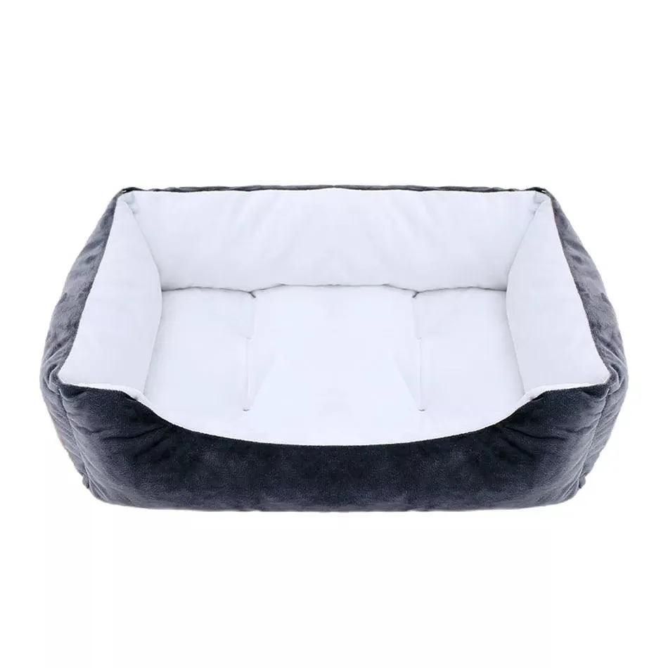 Square Plush Kennel Bed