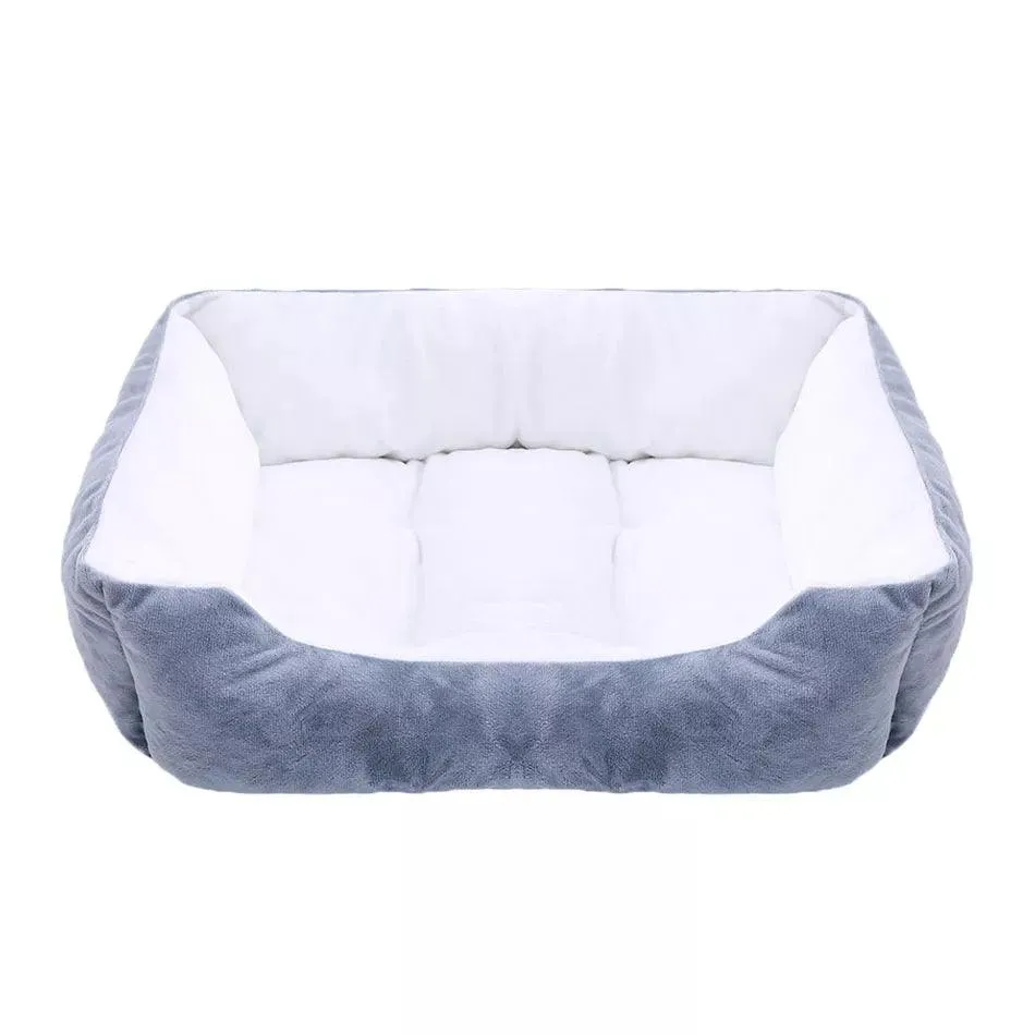 Square Plush Kennel Bed