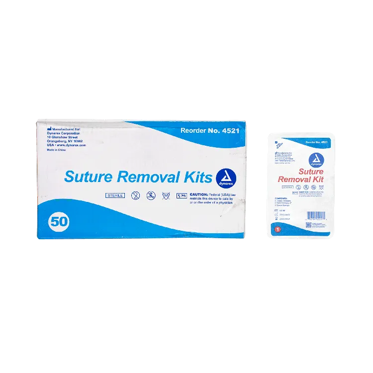 Suture Removal Kit with Littauer Scissors and Metal Forceps