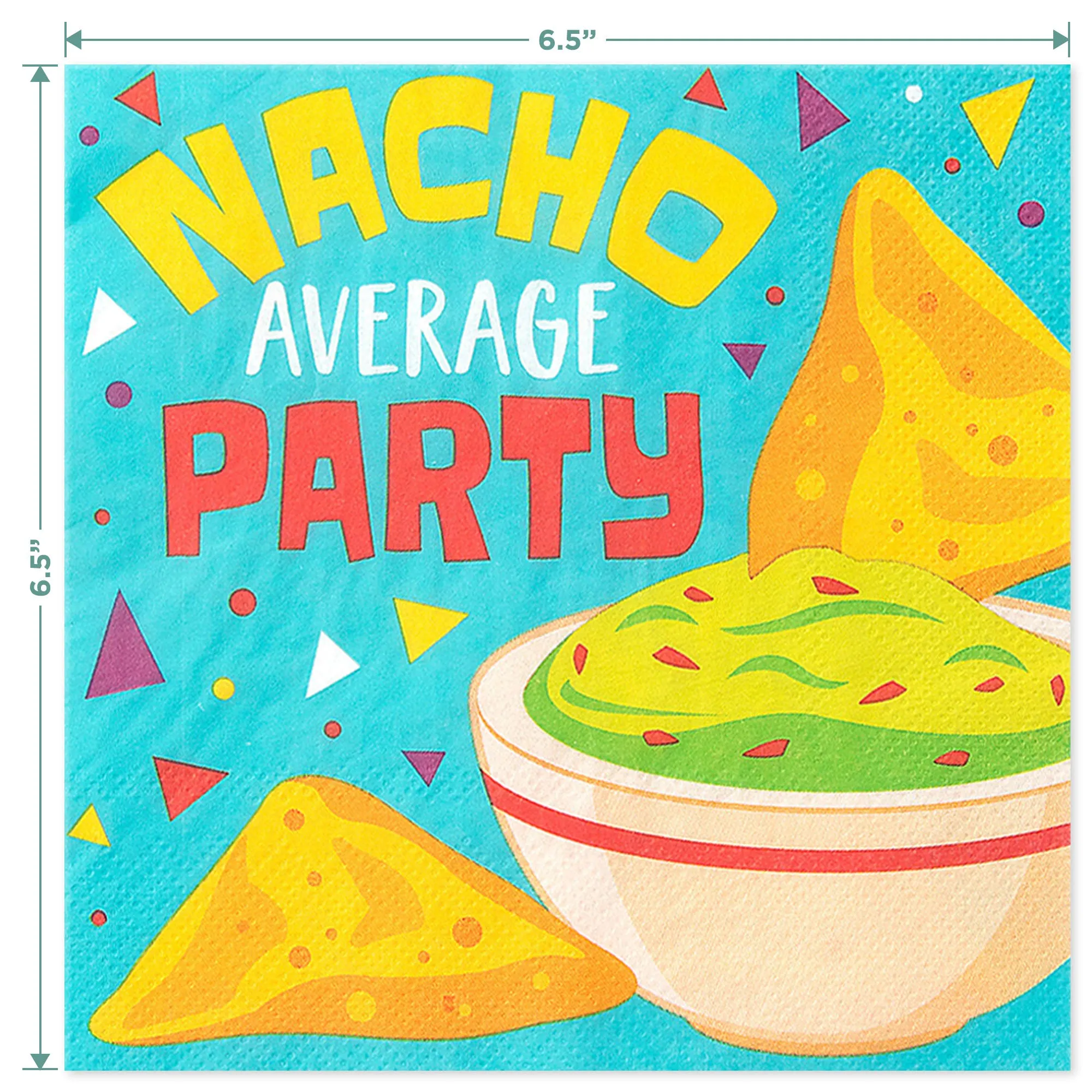 Taco Party - Lettuce Celebrate Paper Plates, Nacho Napkins, and Green Plastic Forks (16)