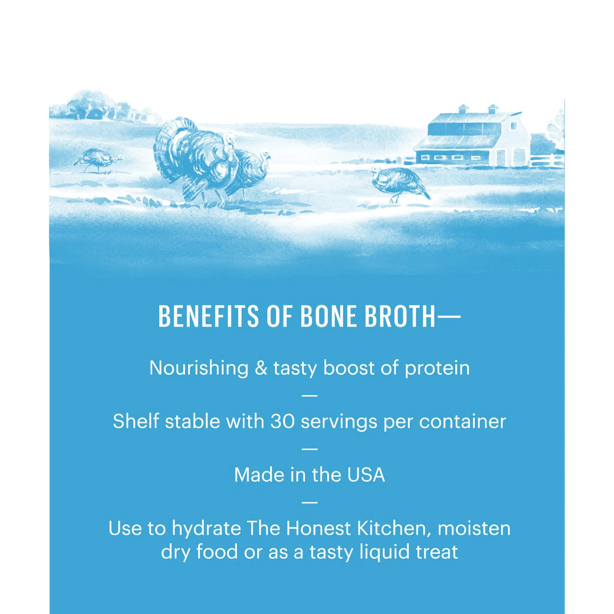 The Honest Kitchen Daily Boosters Bone Broth for Dogs & Cats