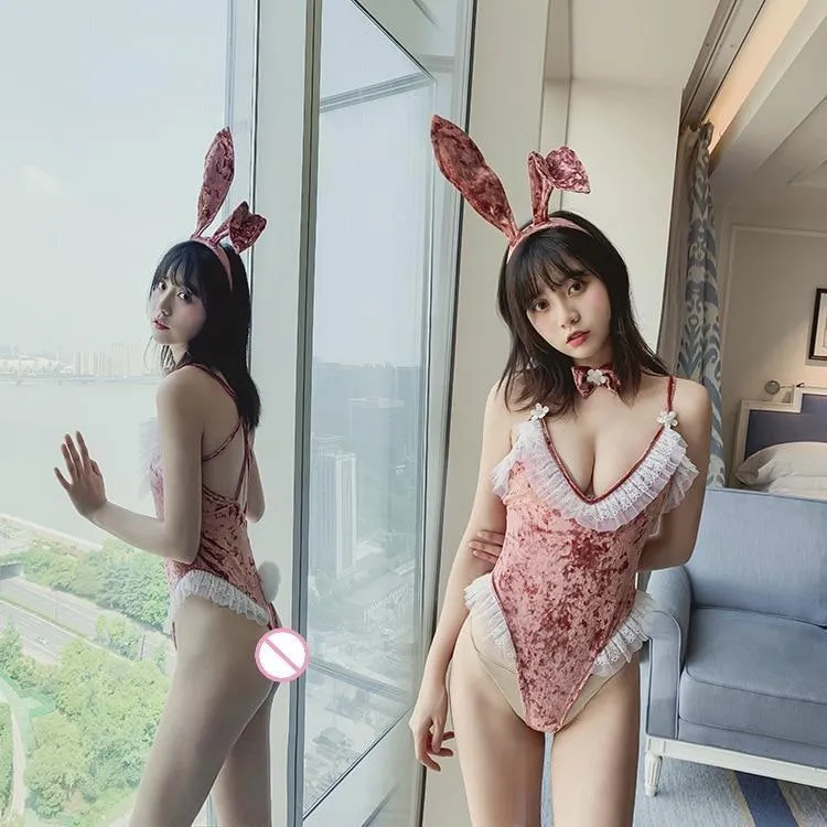 Velour Ruffled Bunny Cosplay