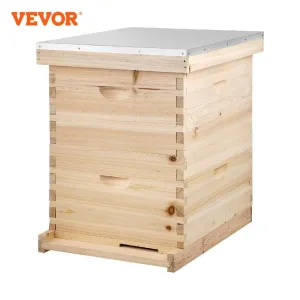 VEVOR Bees Box Langstroth Wooden Kit Bee Nest Beekeeping Equipment