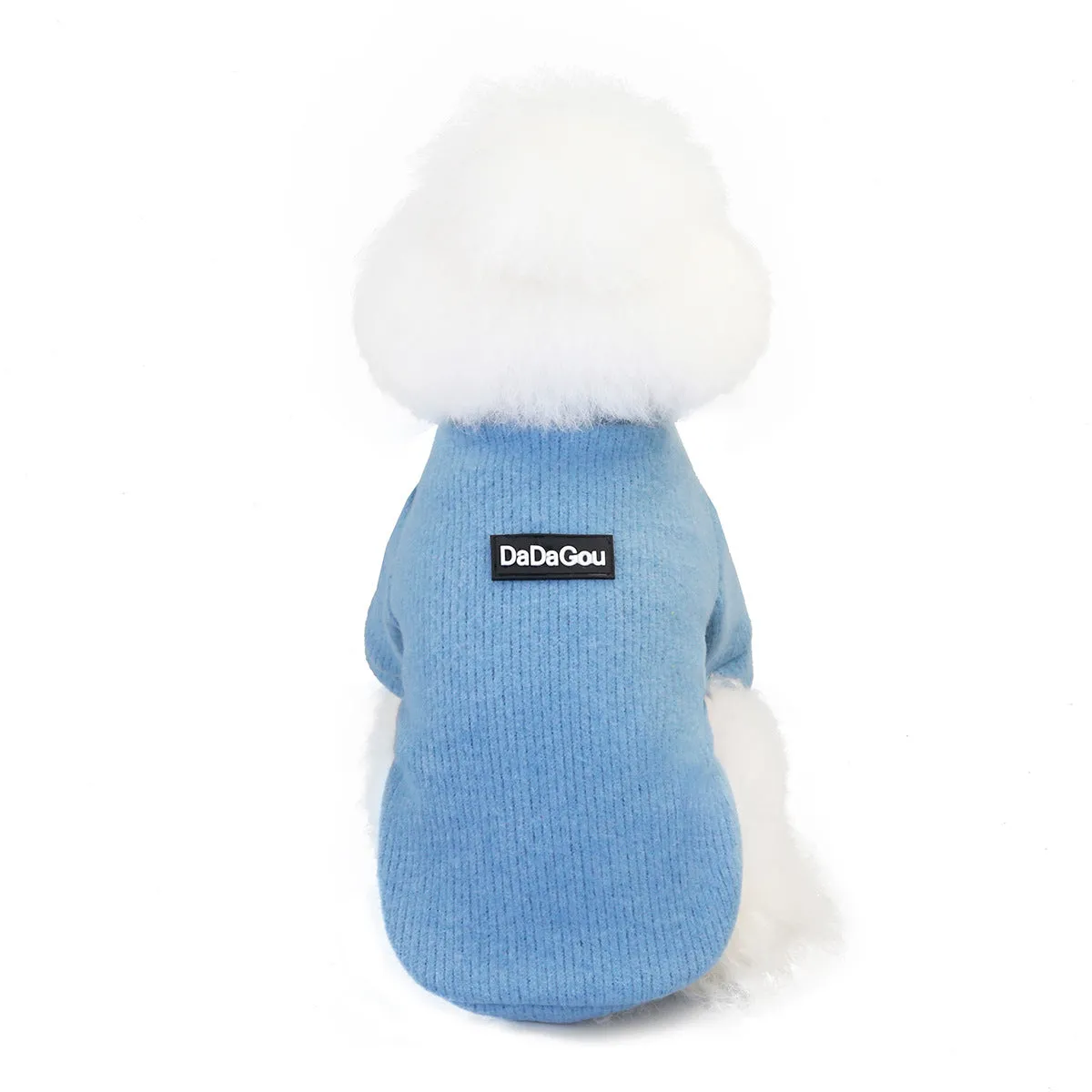 Warm zipper woolen winter cat pet clothing