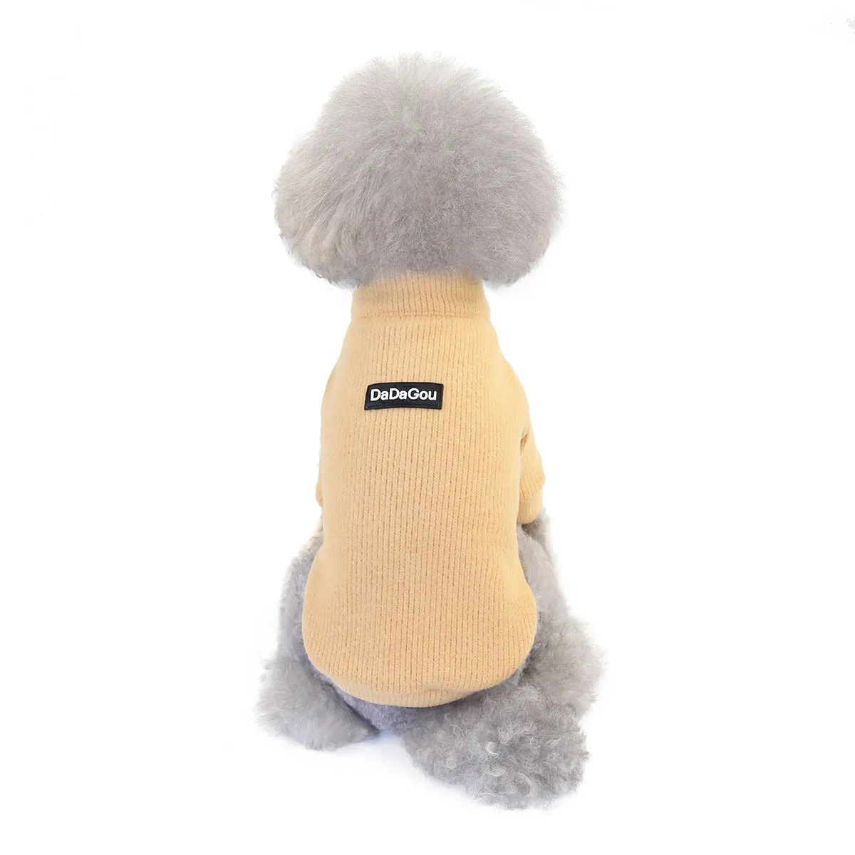 Warm zipper woolen winter cat pet clothing