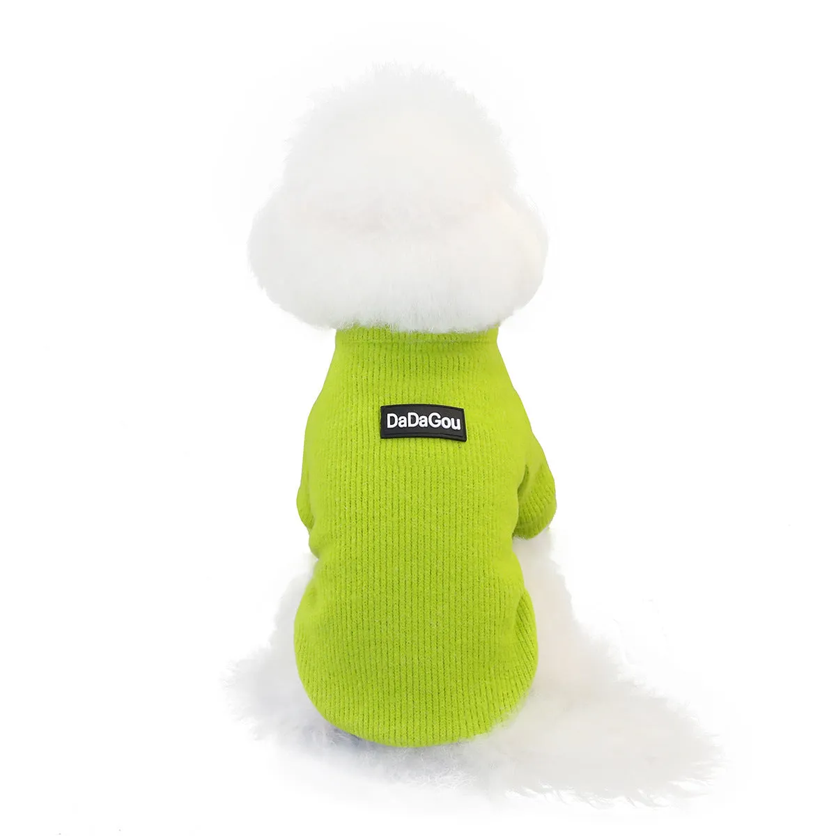 Warm zipper woolen winter cat pet clothing