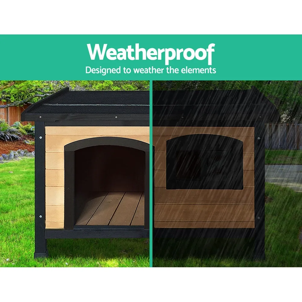 Weatherproof Dog Pet Kennel Dog House Large Wooden 96cm