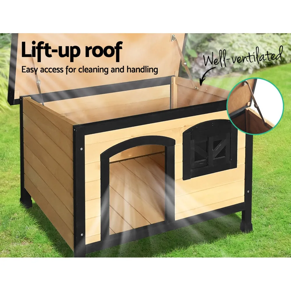 Weatherproof Dog Pet Kennel Dog House Large Wooden 96cm