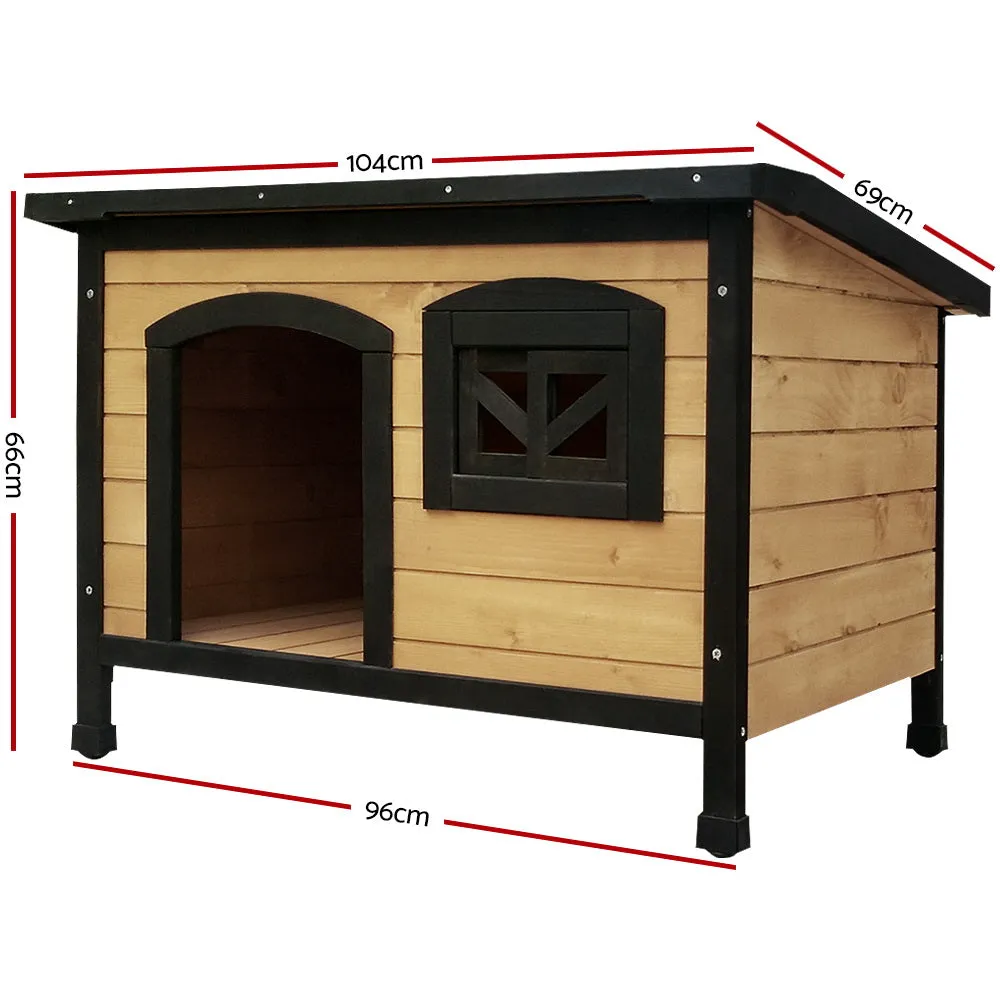 Weatherproof Dog Pet Kennel Dog House Large Wooden 96cm