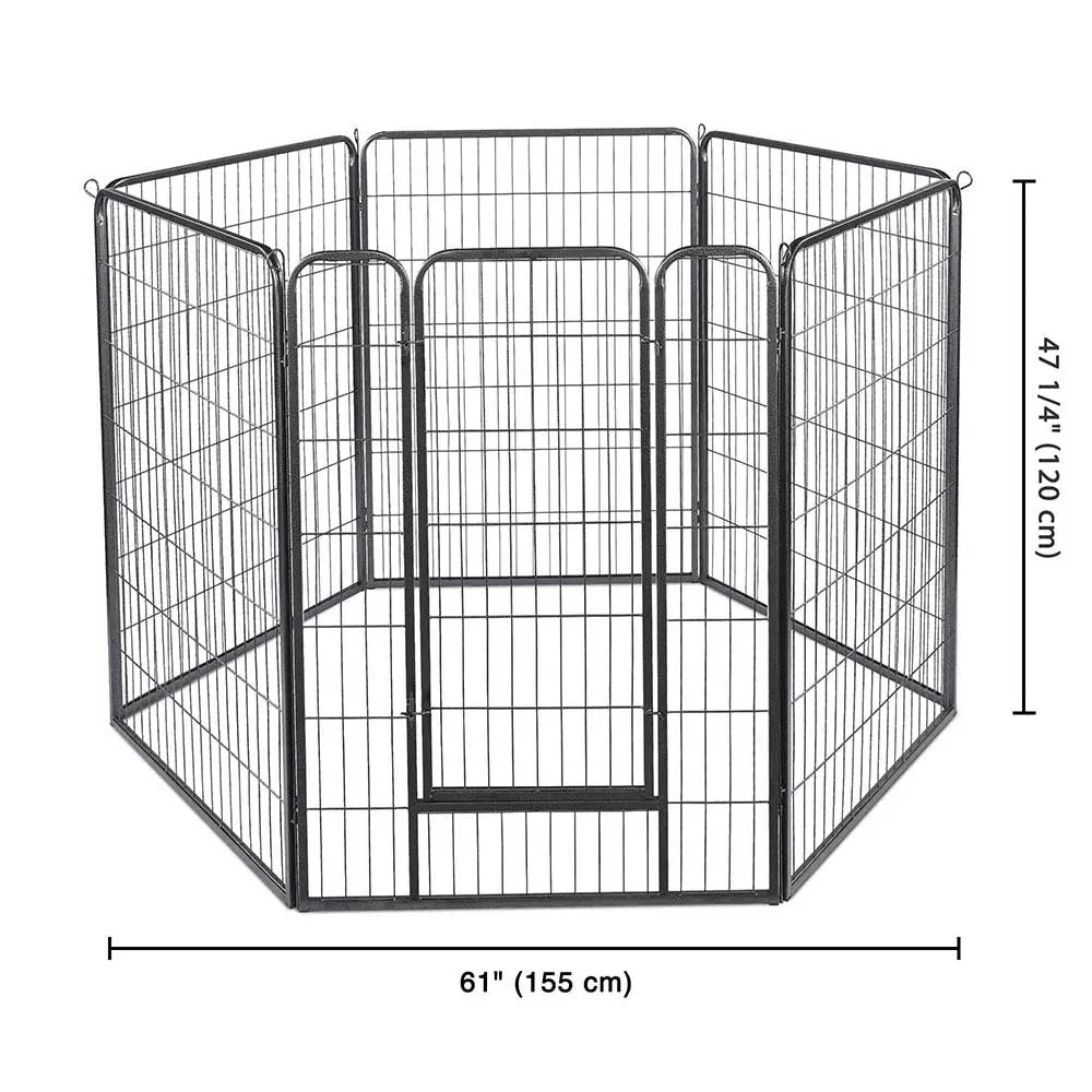 Yescom Heavy Duty Dog Playpen 47" Tall 12-Panel Puppy Pen Metal