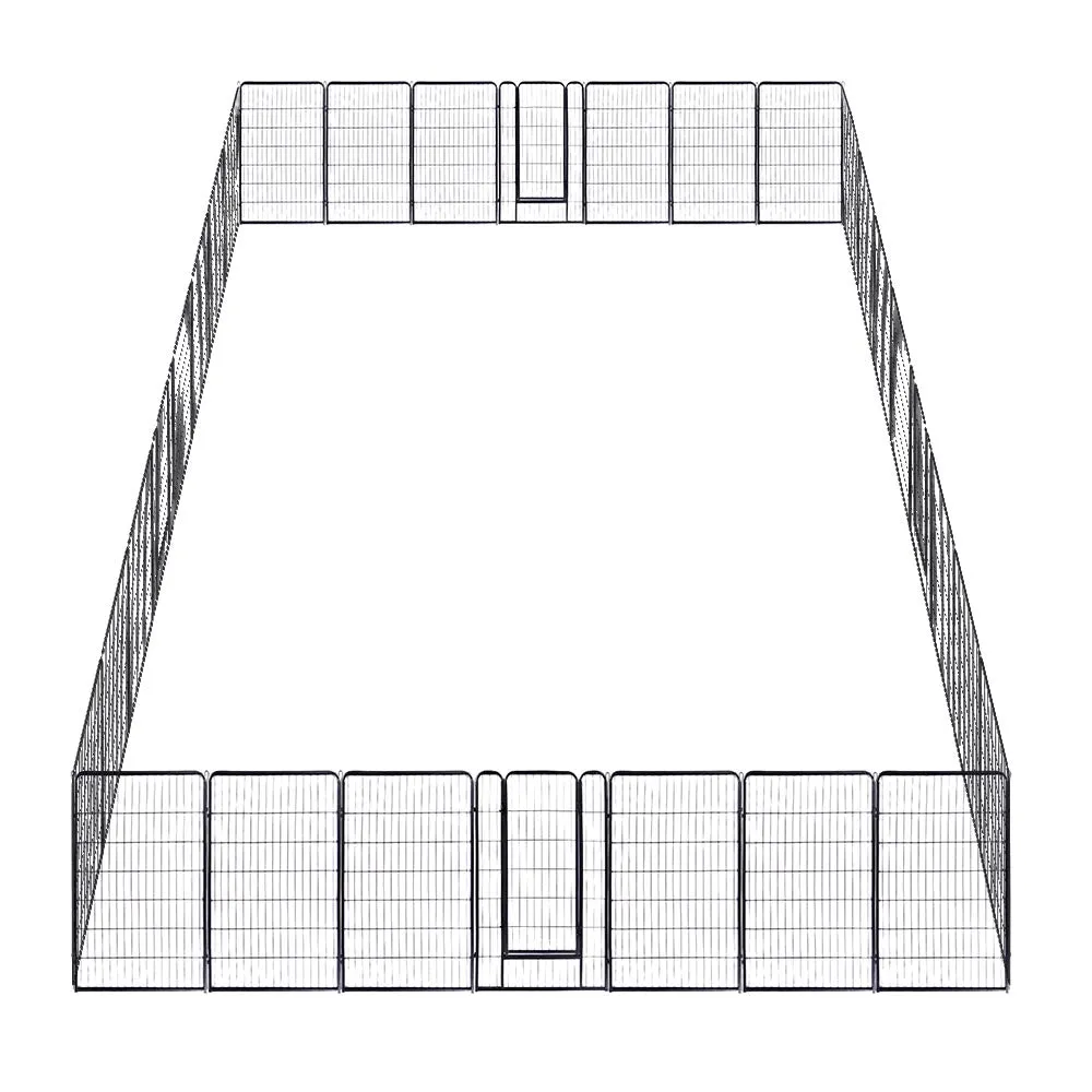 Yescom Heavy Duty Dog Playpen 47" Tall 32-Panel Puppy Pen Metal