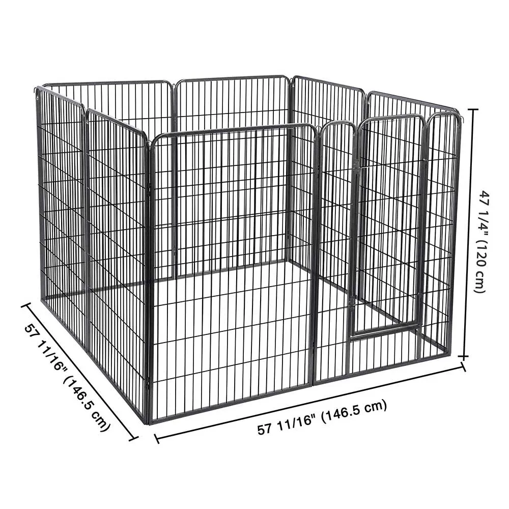 Yescom Heavy Duty Dog Playpen 47" Tall 32-Panel Puppy Pen Metal