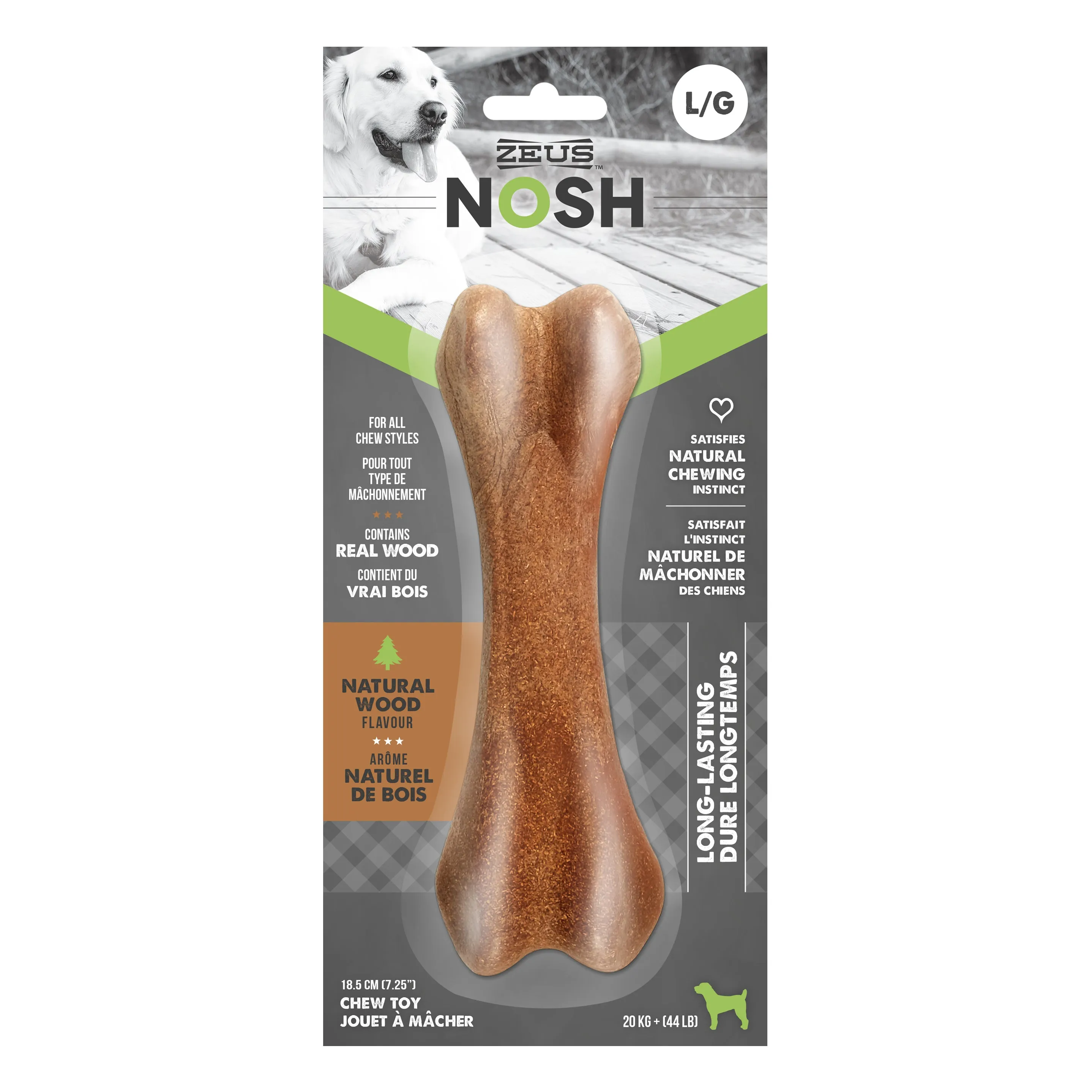 ZEUS NOSH Timber Wood Chew Bone