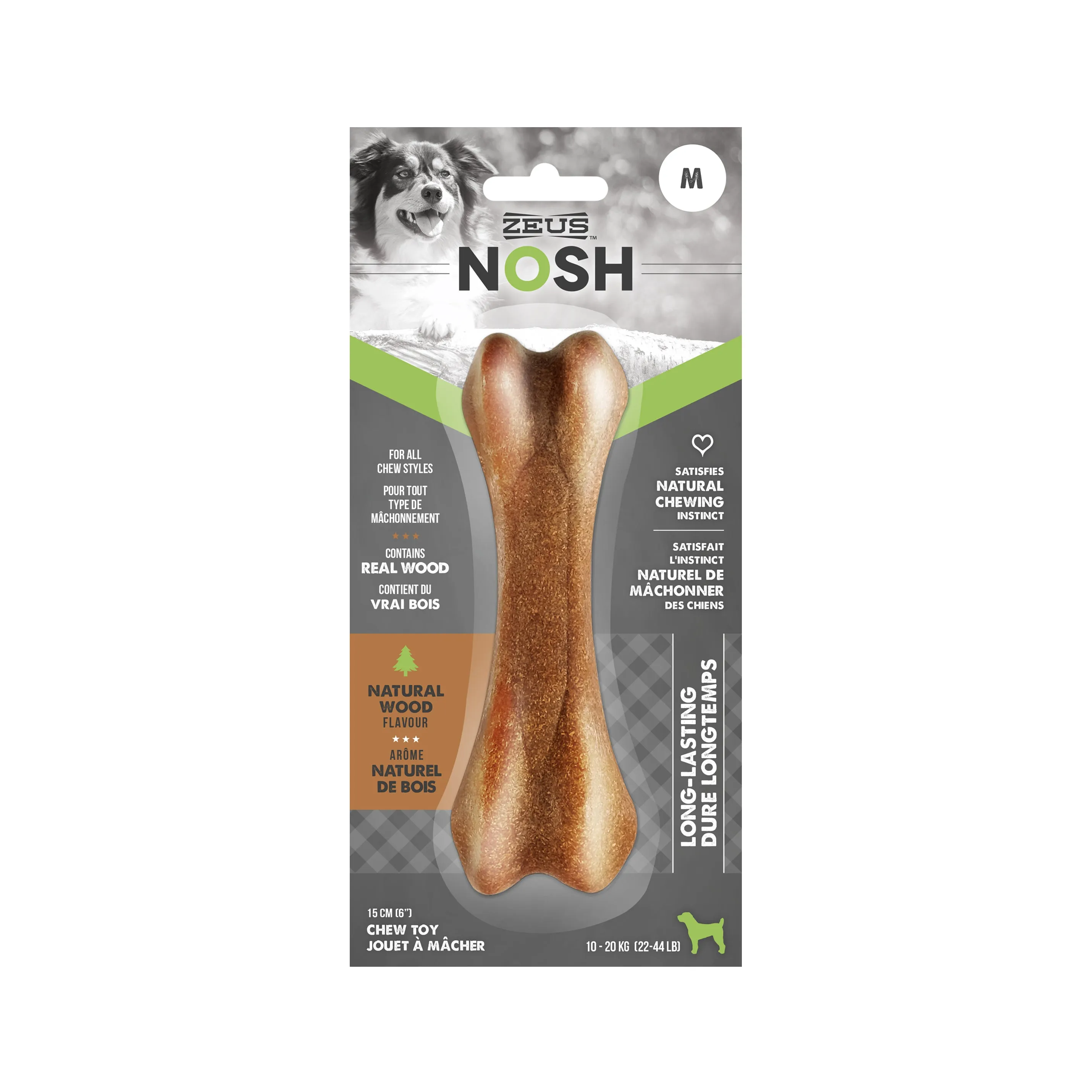 ZEUS NOSH Timber Wood Chew Bone